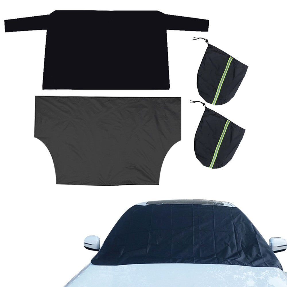 Magnetic Car Windscreen Snow Cover Set Windshield Antifrost Cover Dust Protector
