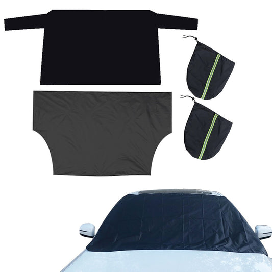 Magnetic Car Windscreen Snow Cover Set Windshield Antifrost Cover Dust Protector