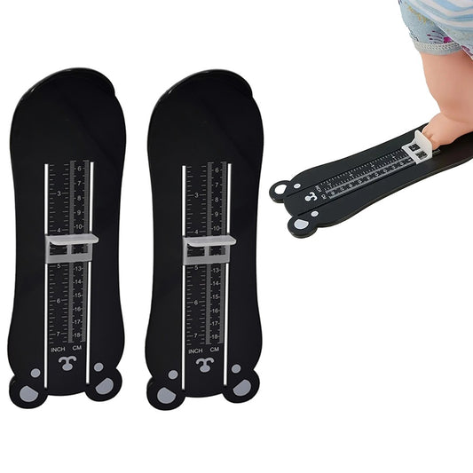 2Pcs Kids Foot Measuring Ruler Toddler Feet Measuring Device for Buy Kids Shoes Online Black