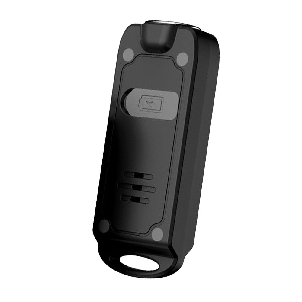 130dB Personal Security Alarm Siren Water-resistant Self-Defense Siren with LED Flashing Light Black