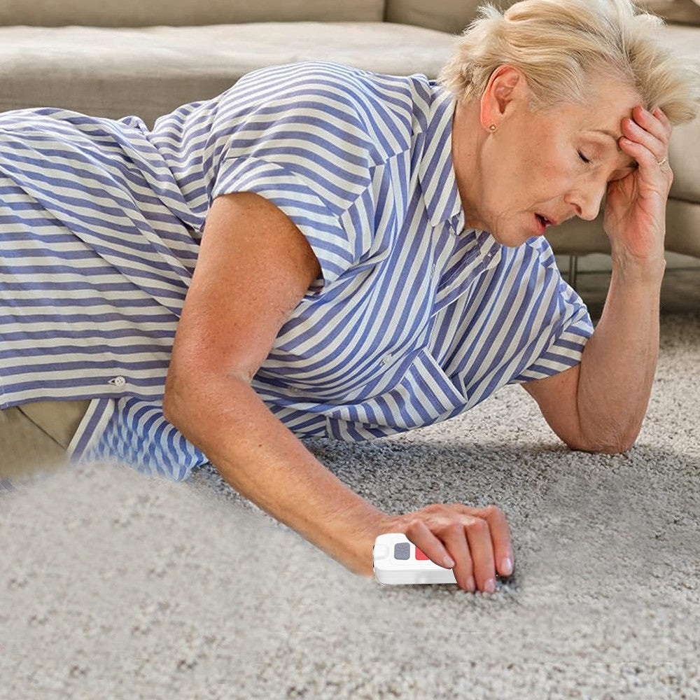 130dB Personal Security Alarm Siren Water-resistant Self-Defense Siren with LED Flashing Light White