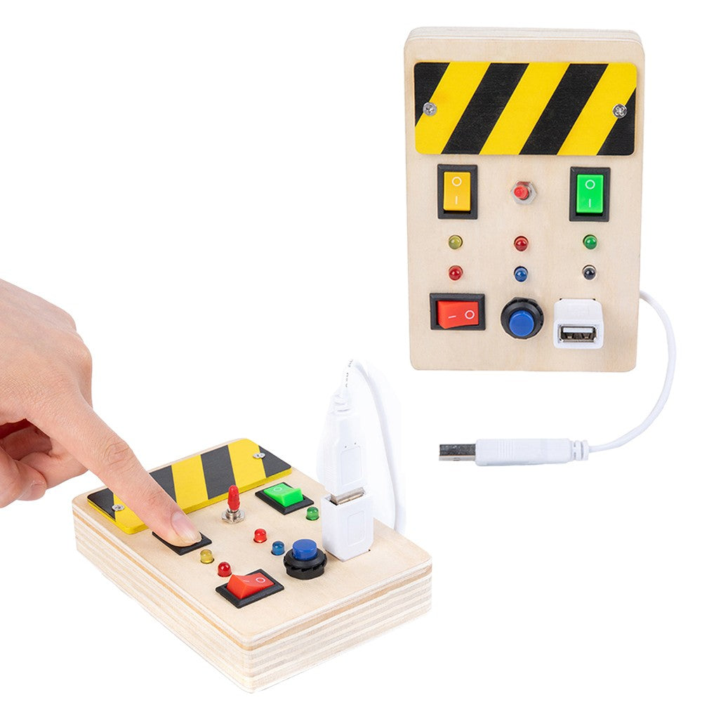 Light Switch Kids Busy Board Toy Toddlers Sensory Toys Activity Button Educational Toy