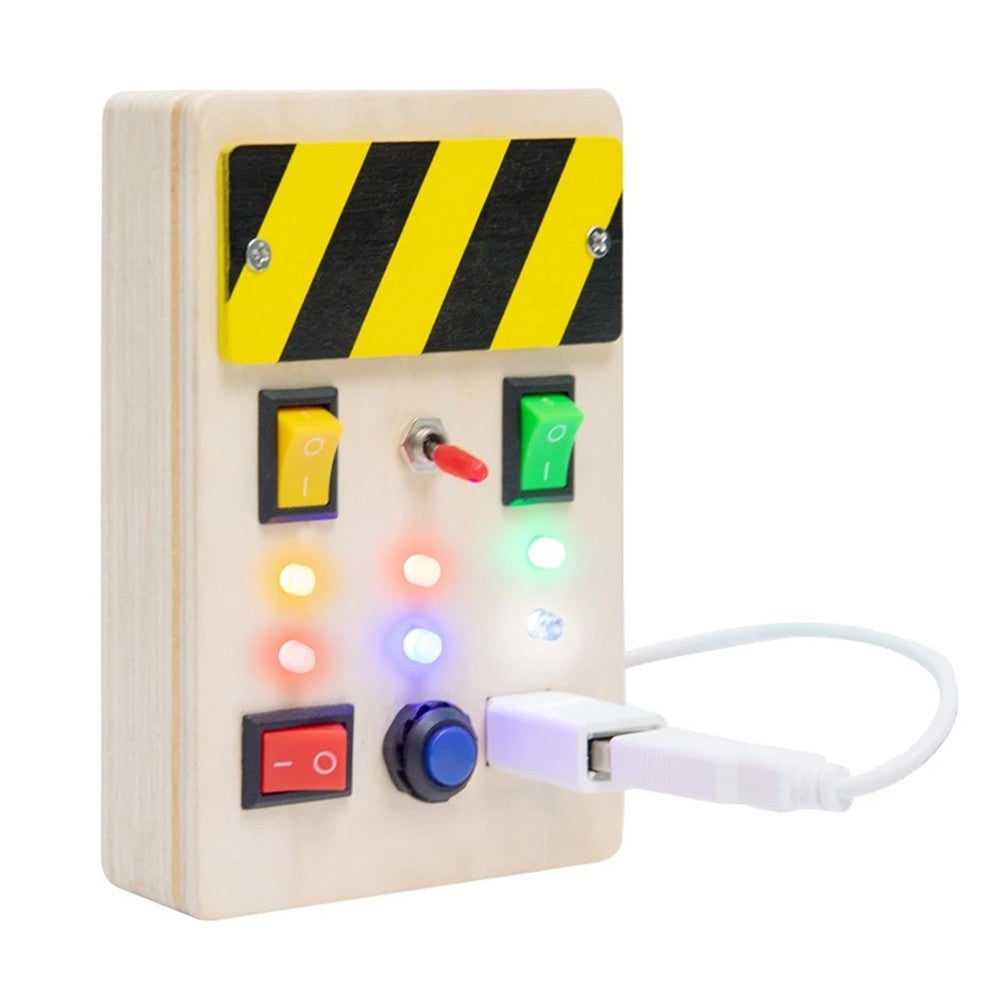Light Switch Kids Busy Board Toy Toddlers Sensory Toys Activity Button Educational Toy