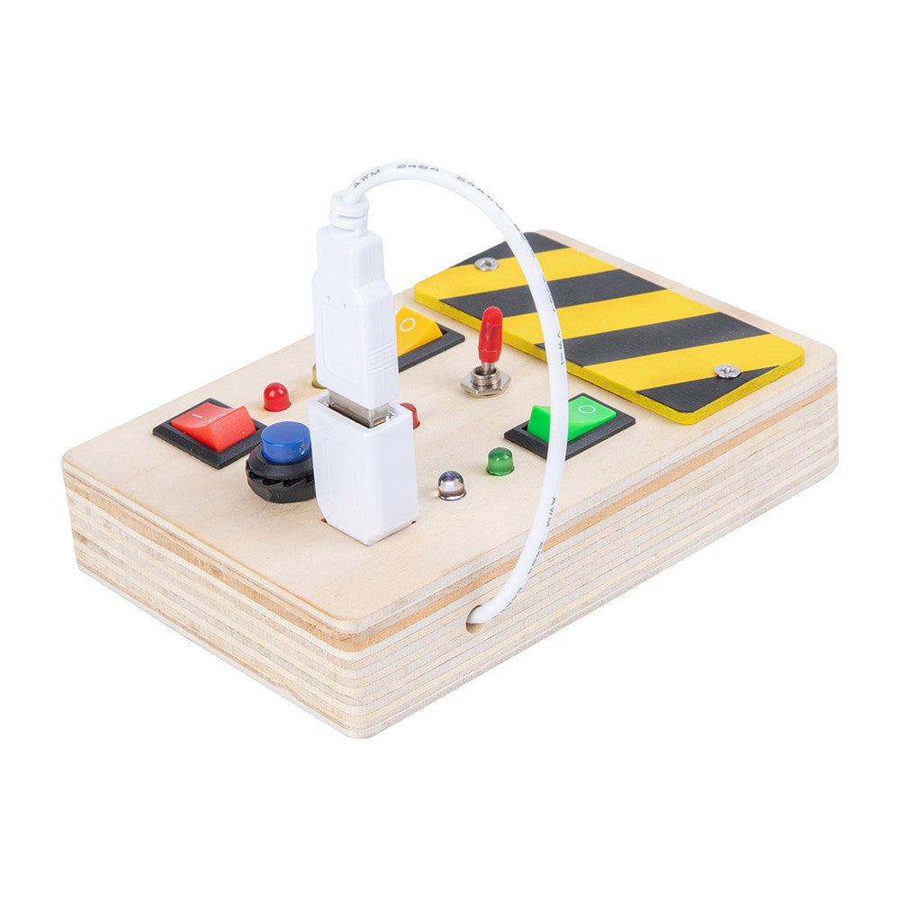 Light Switch Kids Busy Board Toy Toddlers Sensory Toys Activity Button Educational Toy