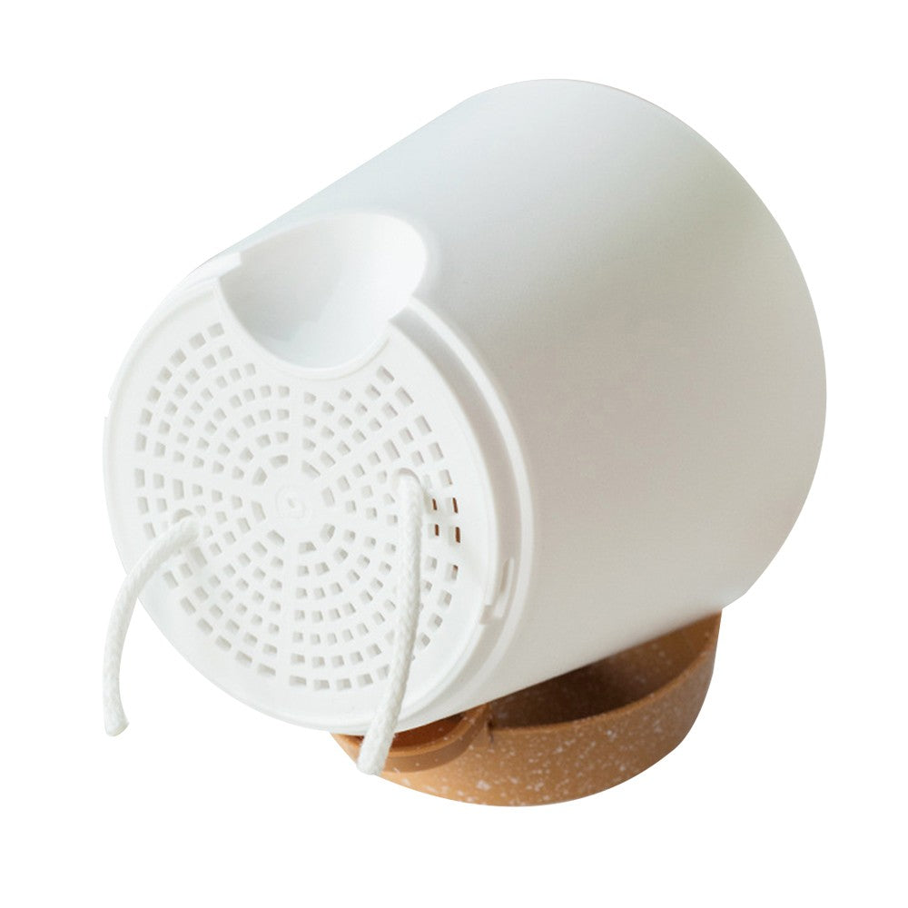 6Pcs Self Watering Pot Planters Garden Plastic Flower Pots with Drainage Hole White