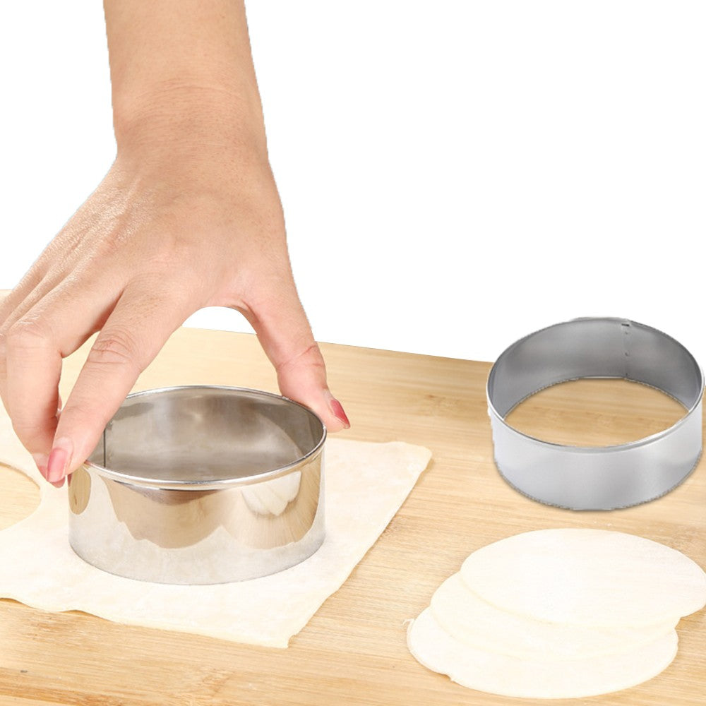 8Pcs Dumpling Maker Tool Set Stainless Steel Dumpling Press Mold Dumpling Skin Tool Dough Cutter