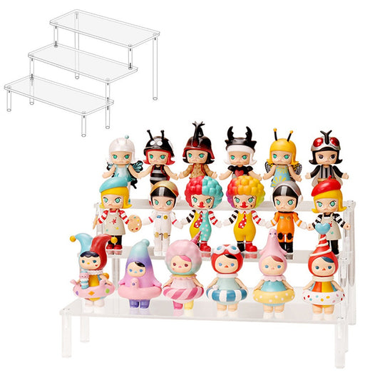 1Pc 3-Tier Acrylic Display Stands for Figures Toys Clear Cosmetic Jewelry Display Holder