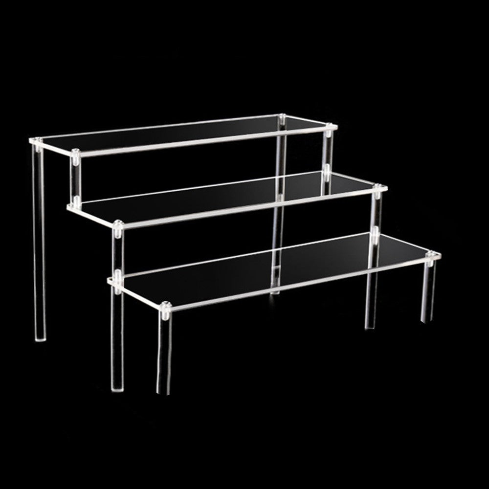 1Pc 3-Tier Acrylic Display Stands for Figures Toys Clear Cosmetic Jewelry Display Holder