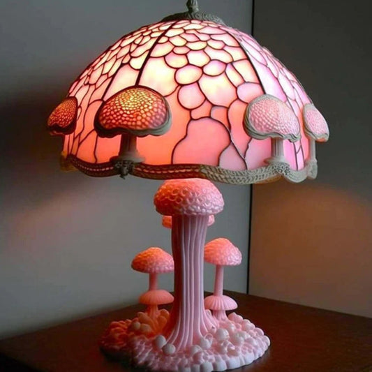 Colorful Mushroom Shape Table Lamp Bohemian Resin Night Light Home Decor Style 4