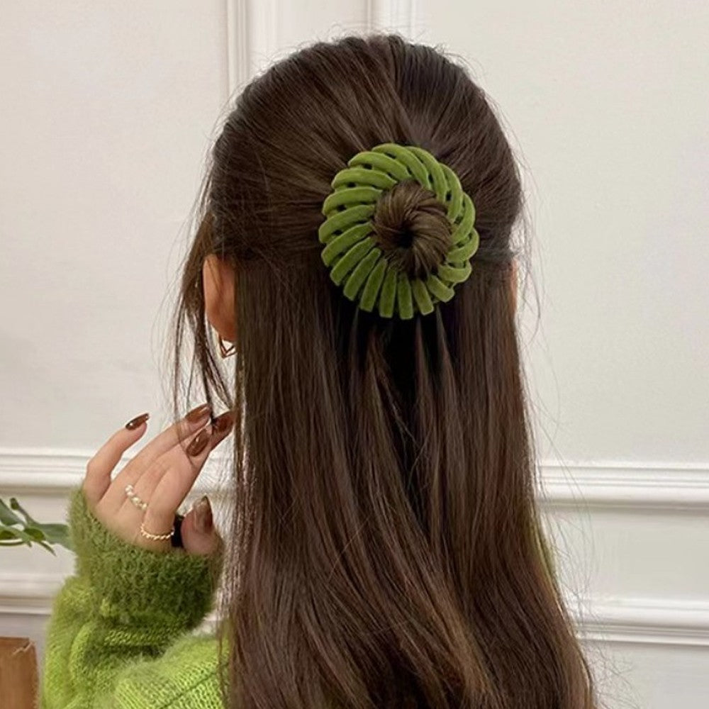 7Pcs Womens Bird Nest Style Hair Clips Expandable Plate Hairpin Hair Accessories