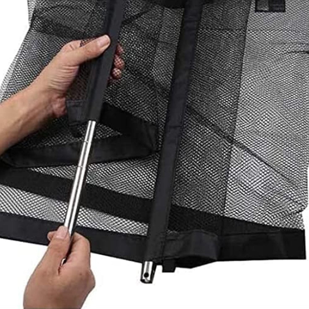 110x72cm Portable Magic Mesh Baby Gate Pet Gate Kids Safety Fence Guard for Stairs Doors