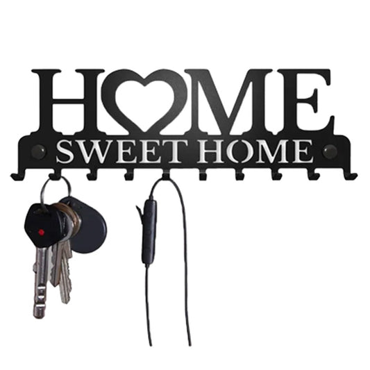 2 X Wall Mounted Key Holder with 10 Hooks Metal Key Rack Hooks for Doorway Entryway Home Decor
