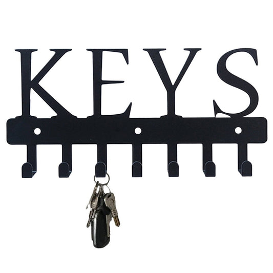 1 X Wall Mounted Key Holder with 7 Hooks Metal Key Rack Hooks for Doorway Entryway Home Decor