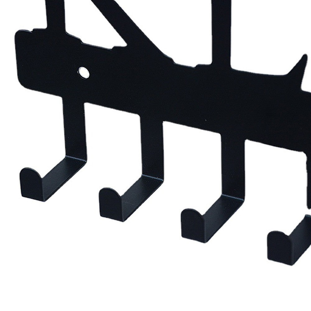 1 X Wall Mounted Key Holder with 7 Hooks Metal Key Rack Hooks for Doorway Entryway Home Decor