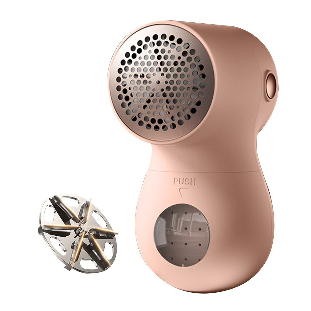 Portable Electric Lint Remover LCD Display Lint Shaver for Clothes Sweater Pink