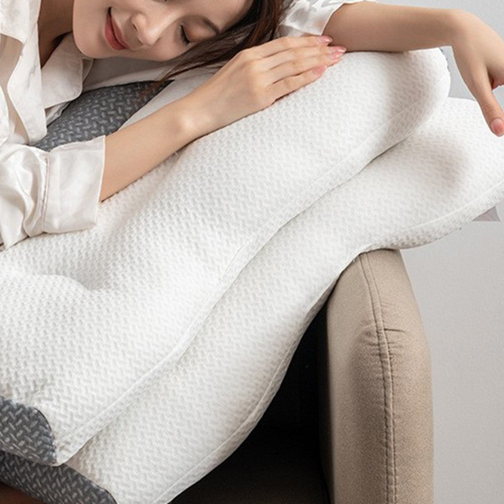 74x48cm Ergonomic Cervical Pillow Orthopedic Neck Contour Pillow for Side Sleepers