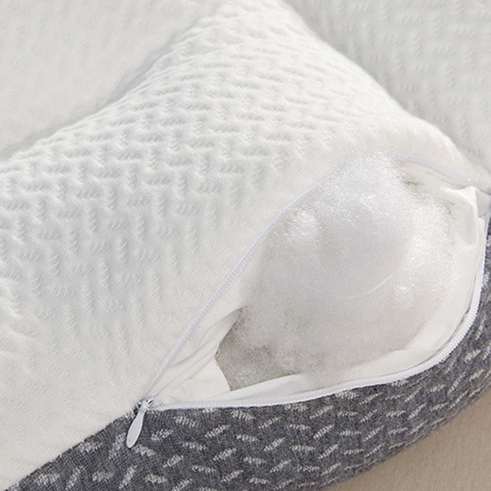 74x48cm Ergonomic Cervical Pillow Orthopedic Neck Contour Pillow for Side Sleepers
