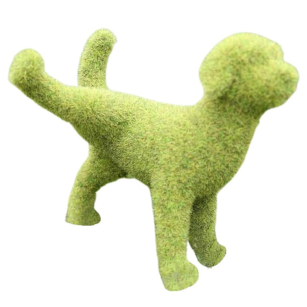 1Pc Flocking Simulation Dog Garden Decoration Garden Grass Ornament Home Office Decor
