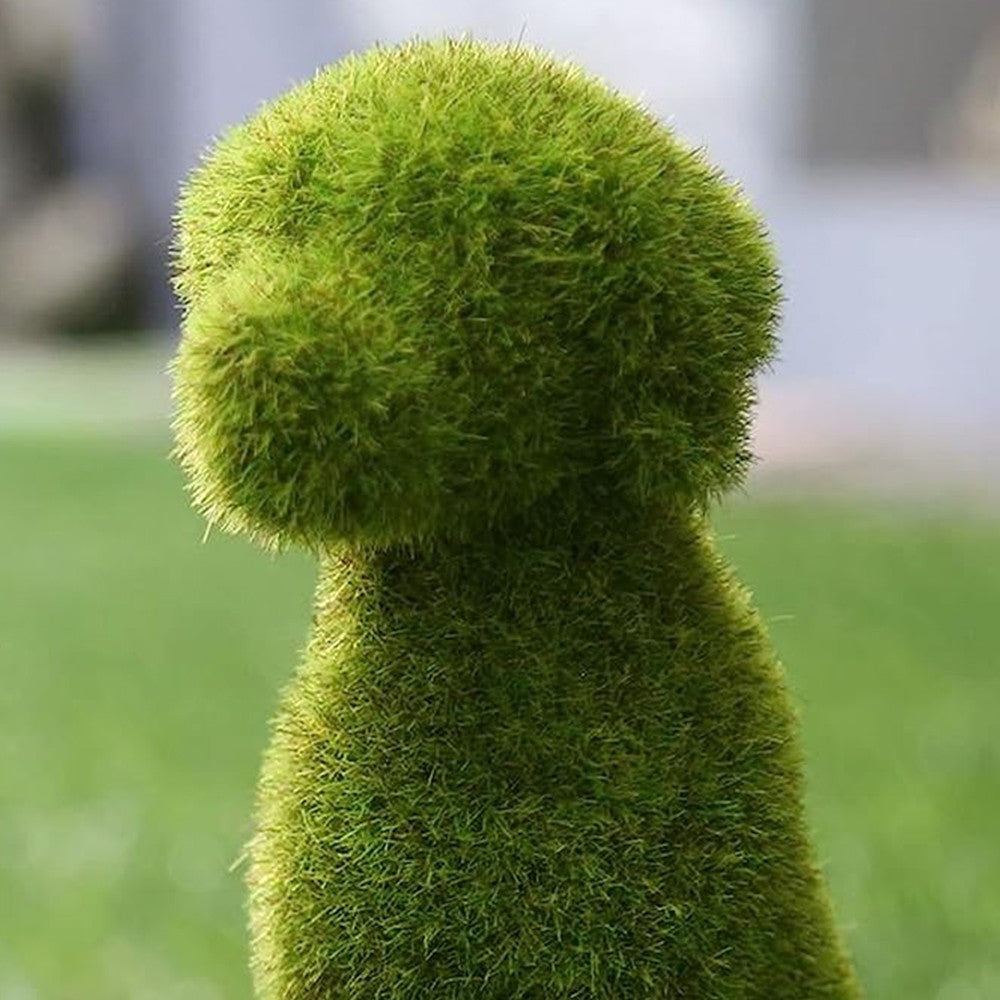 1Pc Flocking Simulation Dog Garden Decoration Garden Grass Ornament Home Office Decor