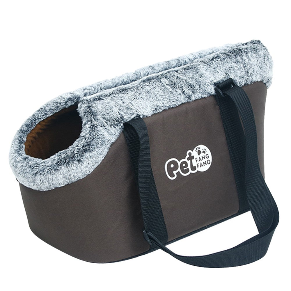 Pet Carrier Bag Warm Travel Pet Tote Bag for Small Dog Cat Puppy Coffee Small