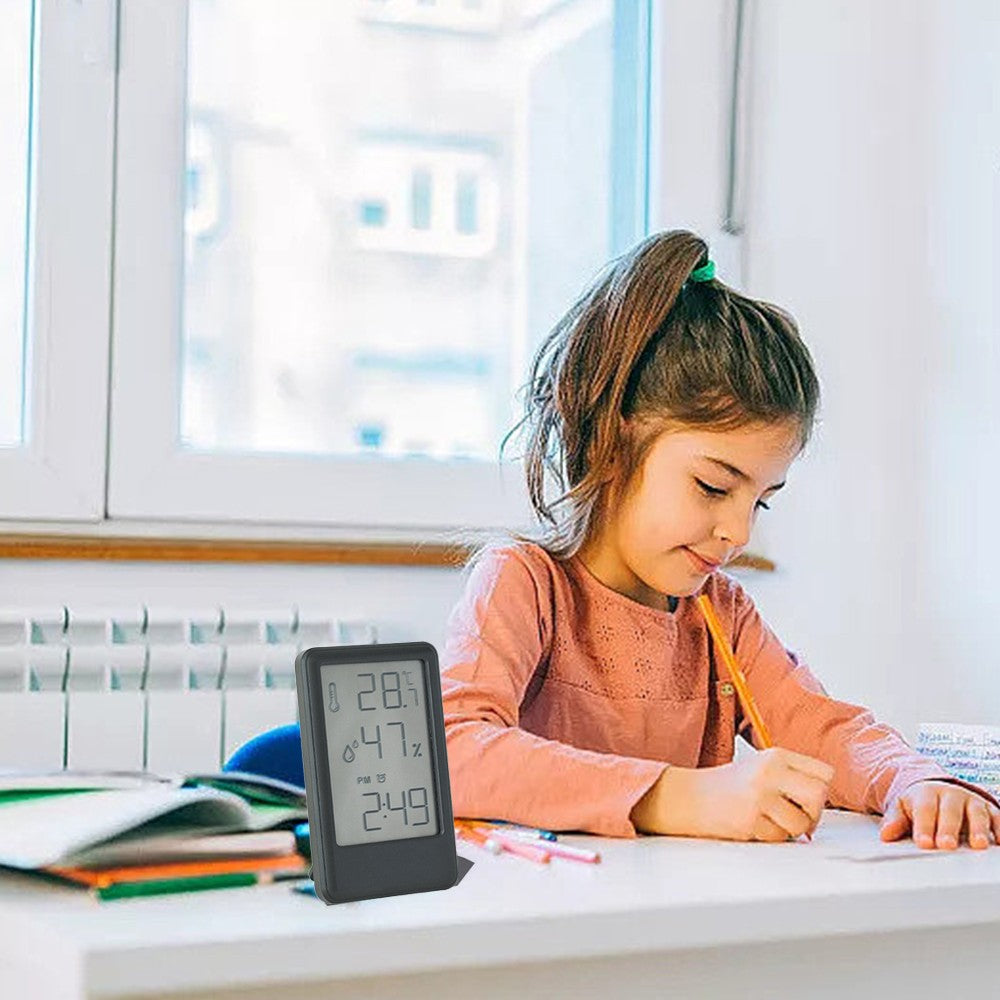 2 X Indoor Digital Hygrometer Thermometer Alarm Clock Mini Room Humidity Meter