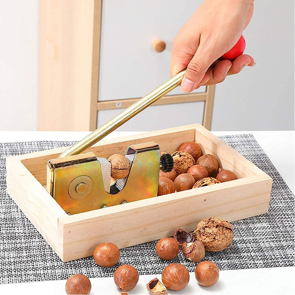 Nut Cracker Tool Manual Pecan Nut Tongs Adjustable Macadamia Walnut Opener