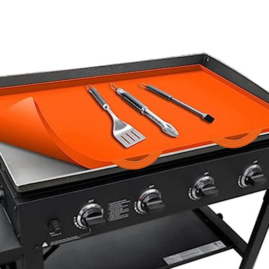 36 Inch Griddle Silicone Mat Grill Top Protective Cover for Blackstone Orange