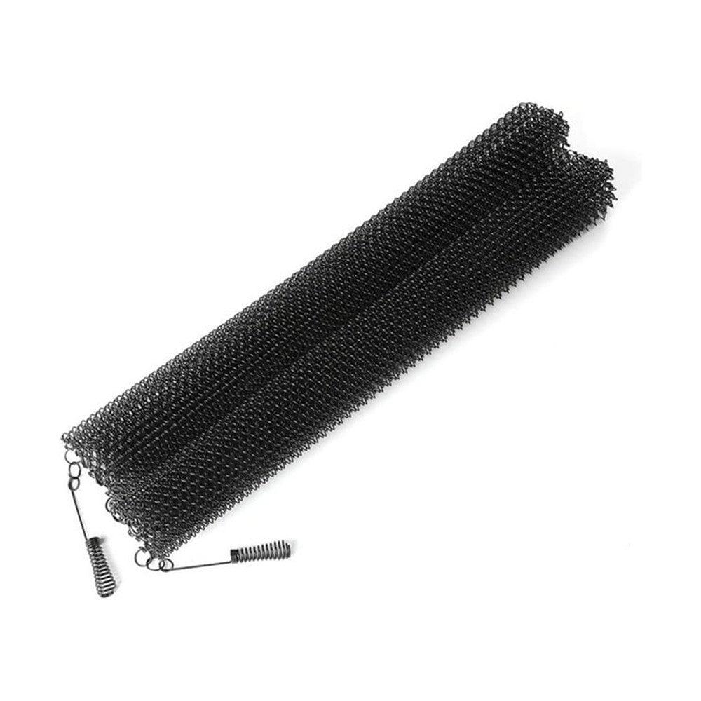 2Pcs 61x55.9cm Folding Mesh Fireplace Screen Stainless Steel Fire Spark Guard