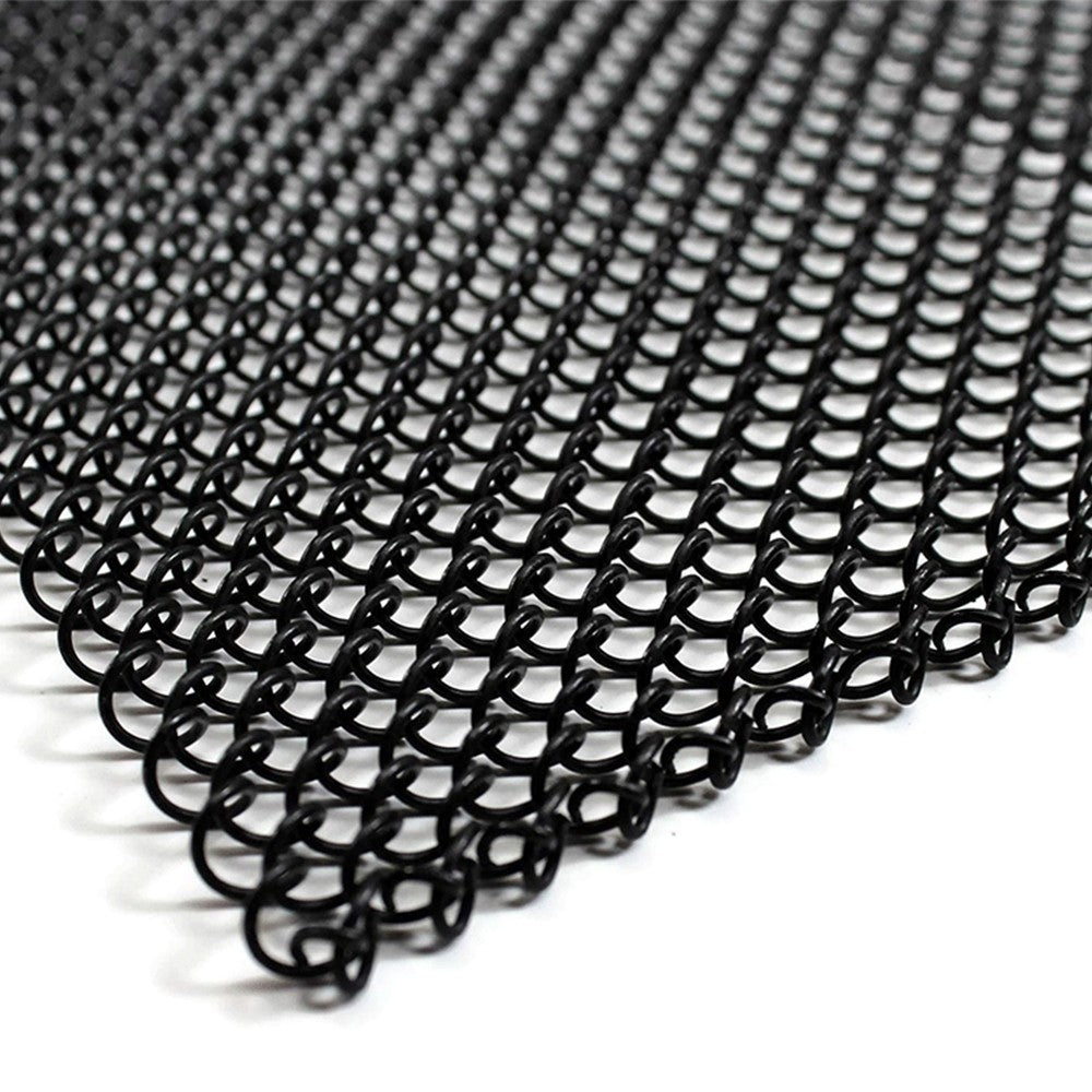 2Pcs 61x53.3cm Folding Mesh Fireplace Screen Stainless Steel Fire Spark Guard