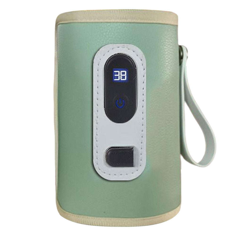 Digital Display USB Baby Bottle Warmer Milk Heat Keeper Bag Thermostat Pouch Green