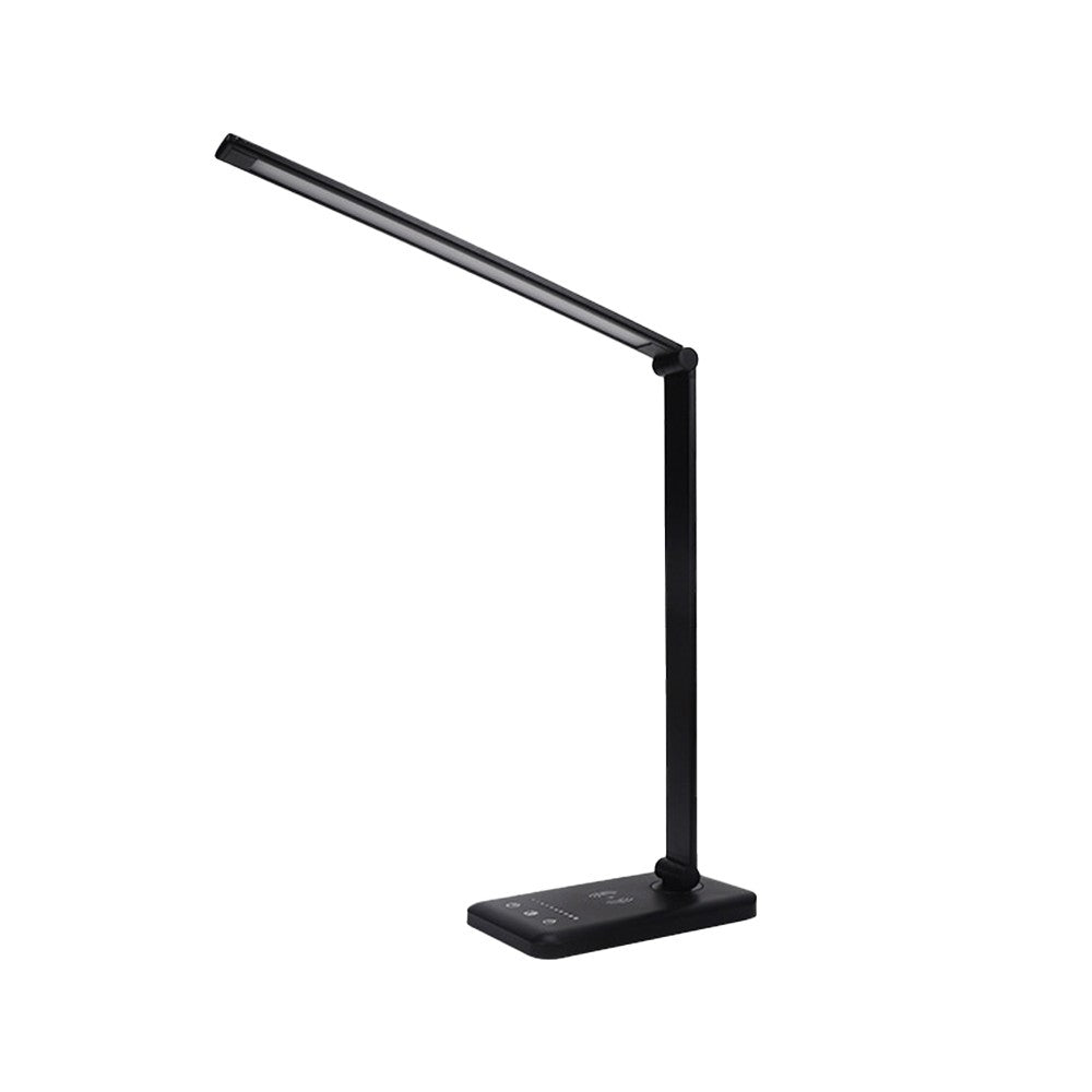 Touch Control LED Desk Lamp Dimmable Night Light with Wireless Phone Charger Black
