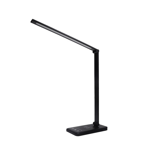 Touch Control LED Desk Lamp Dimmable Night Light with Wireless Phone Charger Black