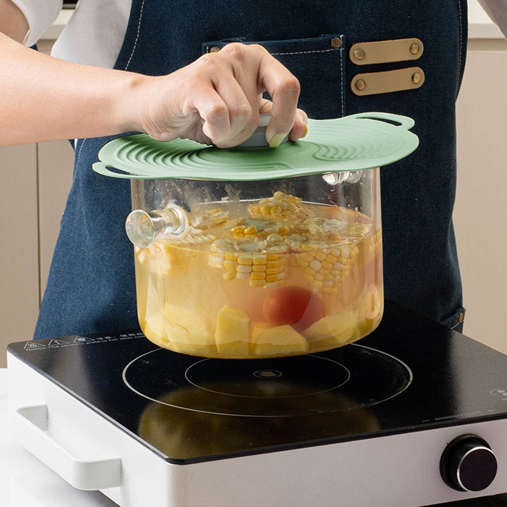 31.5cm FDA Approved Silicone Pots Lids Reusable Suction Seal Lids Anti-dust Food Storage Cover