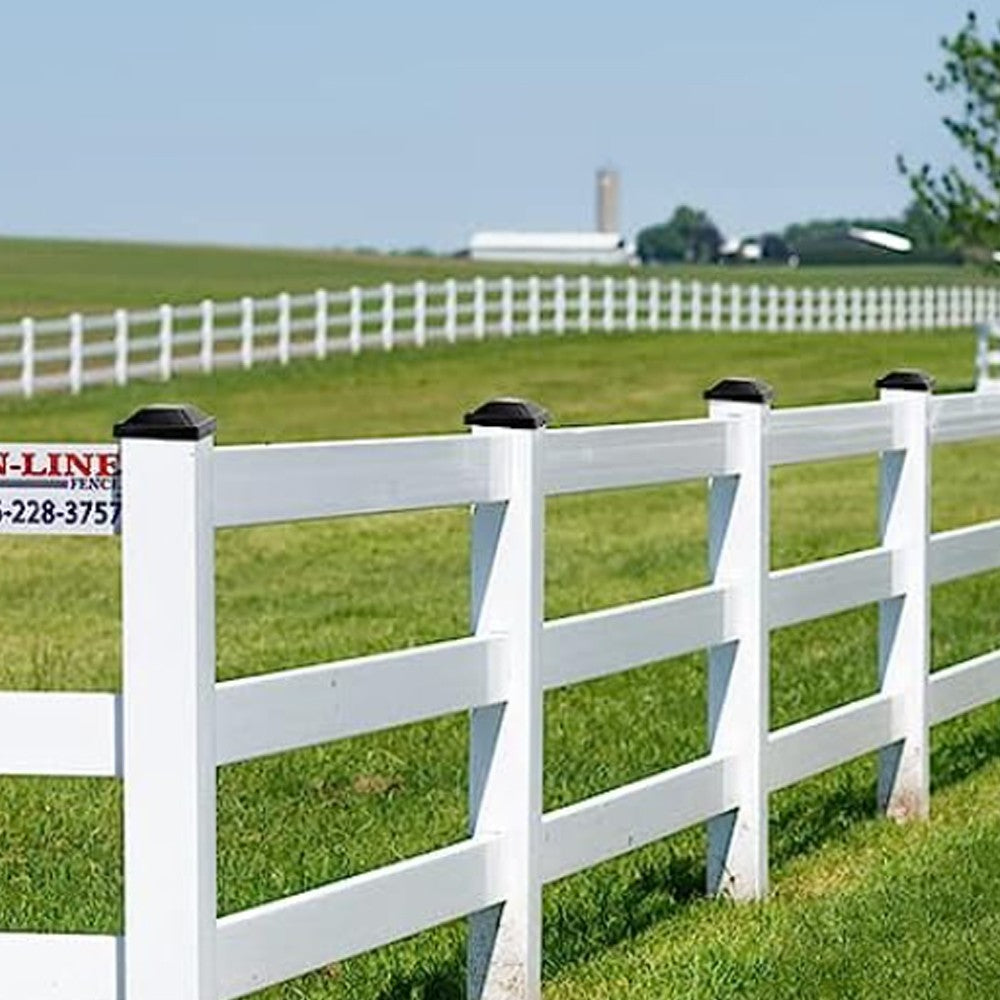 16Pcs 9.2x9.2cm Black Plastic Fence Post Caps Wooden Fence Poles Protect Caps