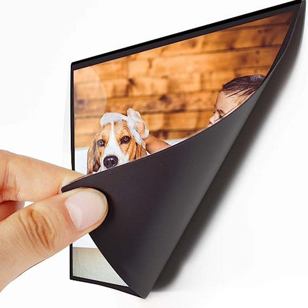 6Pcs Magnetic Photo Frame for Refrigerator Black Magnetic Picture Holder Fridge Picture Frame L