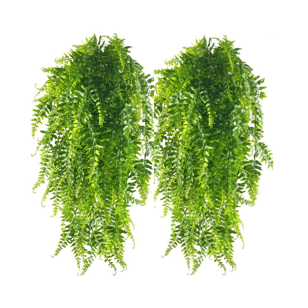 2Pcs Faux Ivy Vine Hanging Plants Artificial Leaf Plants Plastic Fake Garden Decor