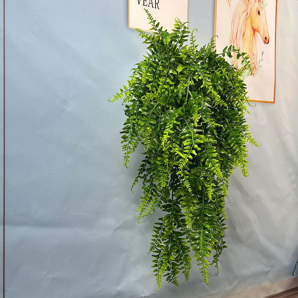 2Pcs Faux Ivy Vine Hanging Plants Artificial Leaf Plants Plastic Fake Garden Decor