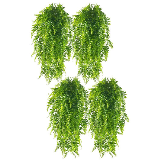 4Pcs Faux Ivy Vine Hanging Plants Artificial Leaf Plants Plastic Fake Garden Decor