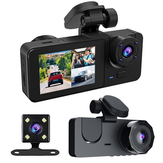 1080P HD Car Dash Cam and Rear Camera Kit Dashboard Camera Monitor with IR Night Vision