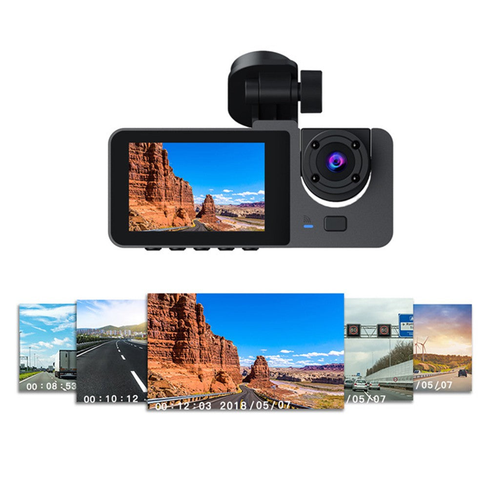 1080P HD Car Dash Cam and Rear Camera Kit Dashboard Camera Monitor with IR Night Vision