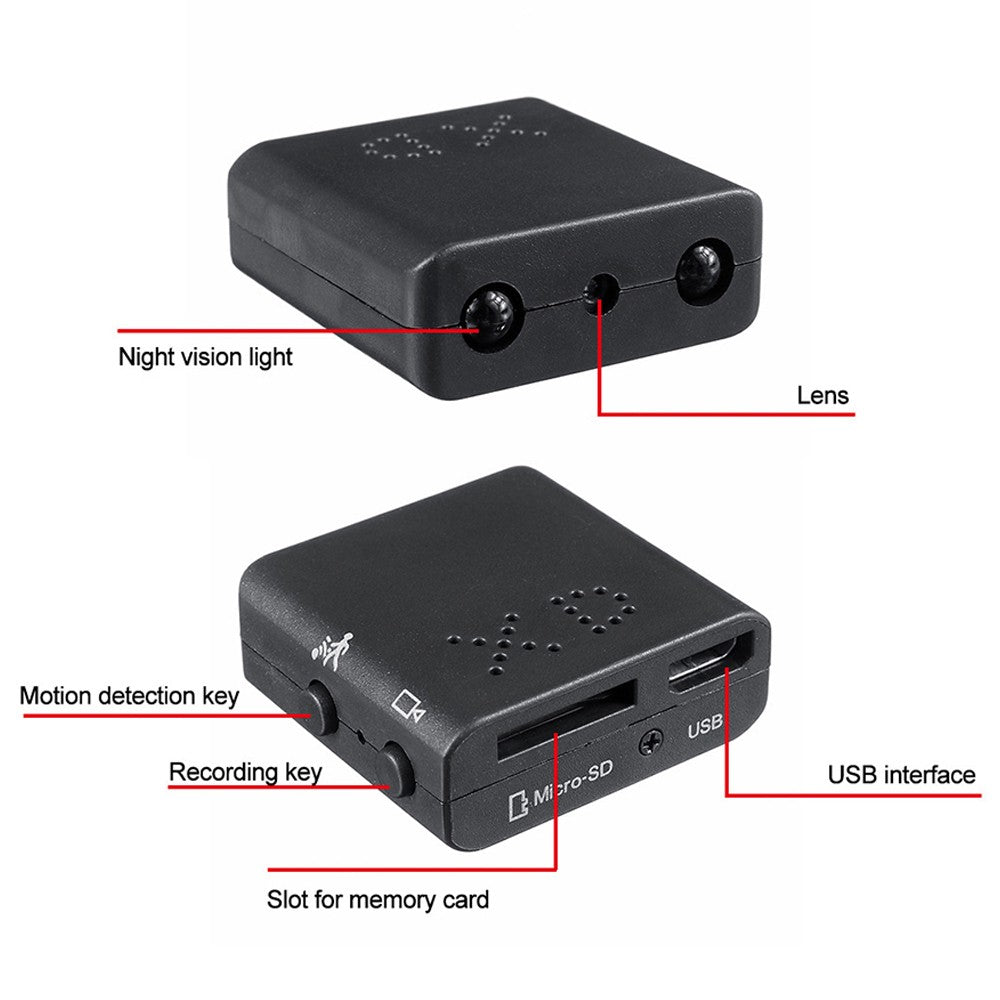 1080P HD Mini Hidden Spy Camera Home Security Camera Night Vision Action Camera