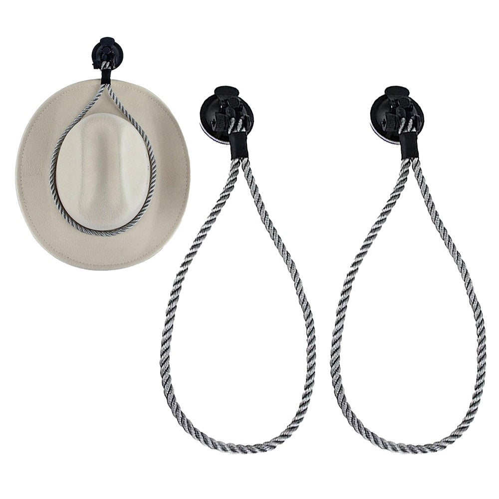 2Pcs Car Cowboy Hat Mount Hat Holder Cowboy Hat Rack for Trunk SUV Grey