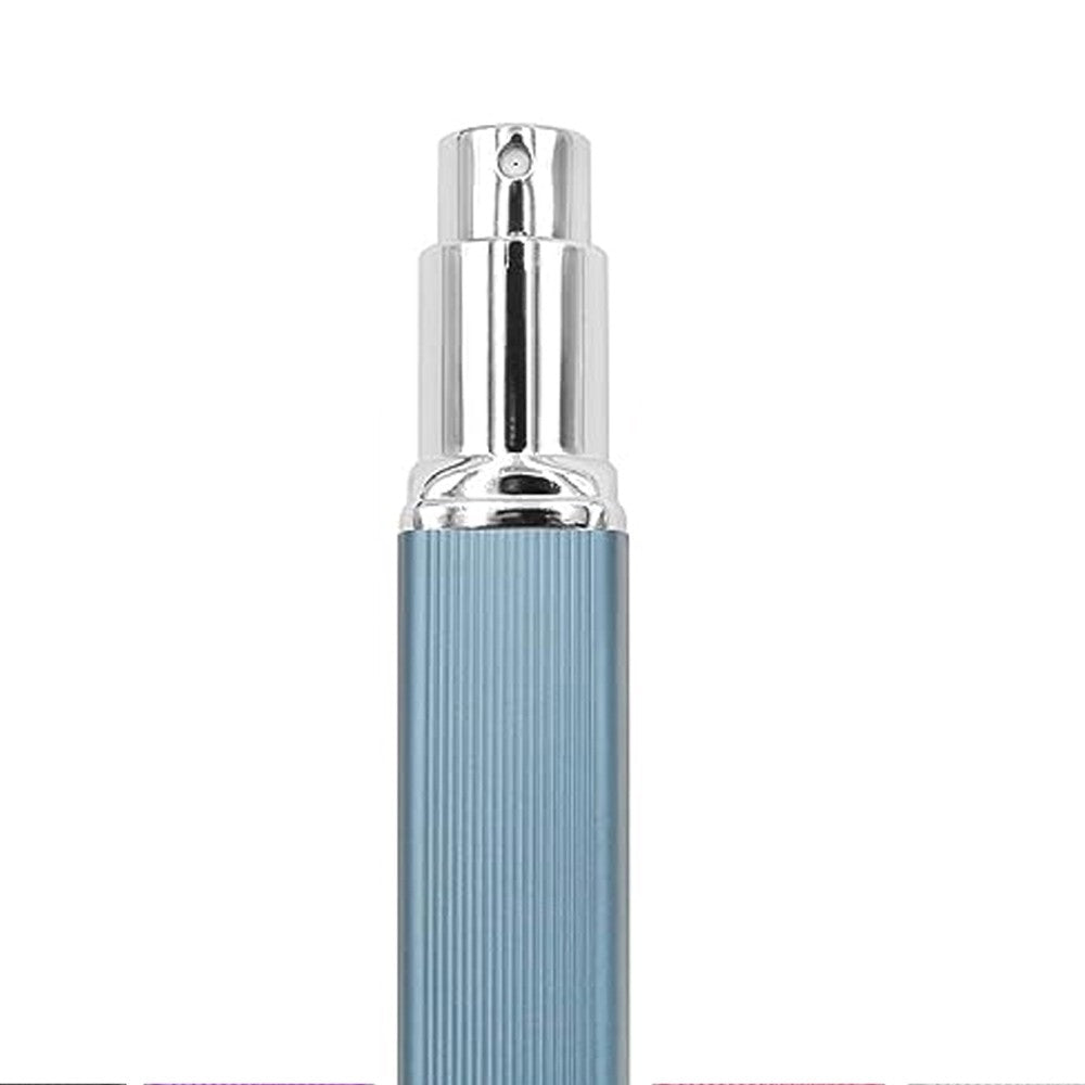 2Pcs 12ml Refillable Travel Perfume Bottle Empty Atomizer Spray Bottle with Funnels Blue