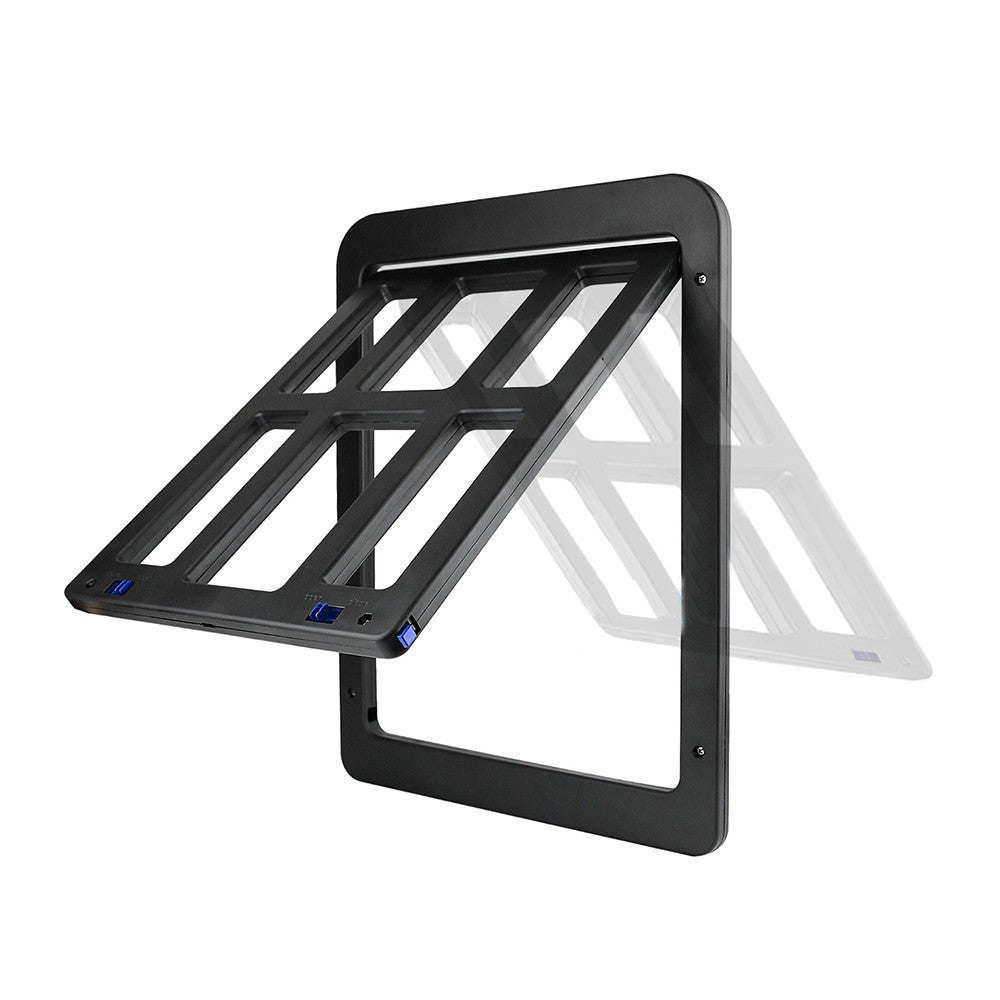 Magnetic Closure Cat Screen Door Frame Pet Entrance Gate for Cats Puppy White