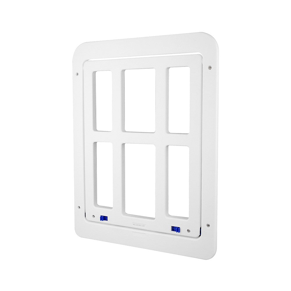 Magnetic Closure Cat Screen Door Frame Pet Entrance Gate for Cats Puppy Black