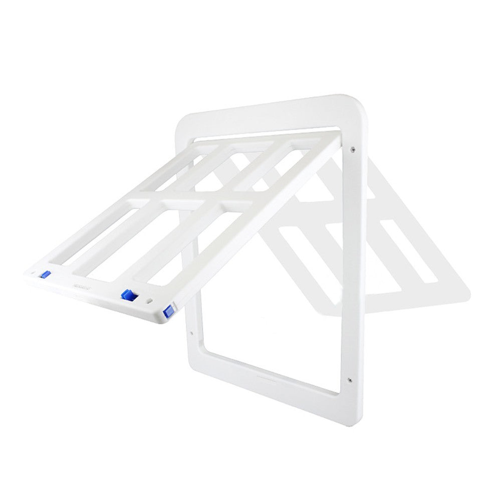 Magnetic Closure Cat Screen Door Frame Pet Entrance Gate for Cats Puppy Black