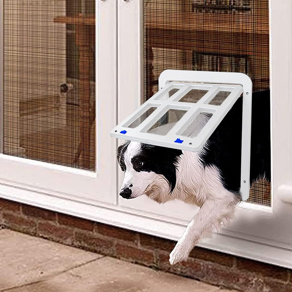 Magnetic Closure Cat Screen Door Frame Pet Entrance Gate for Cats Puppy Black