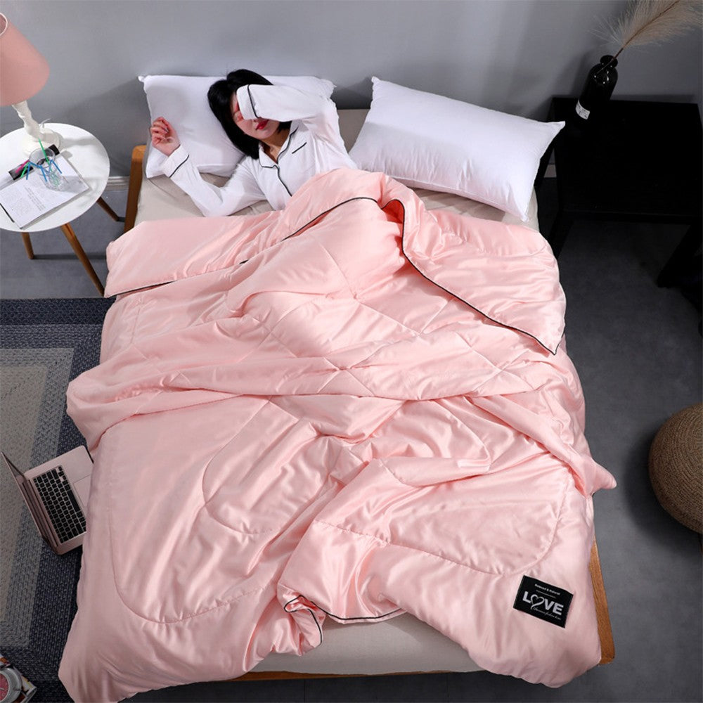 200x230cm Summer Cooling Blanket Cool Quilt for Hot Sleepers Pink