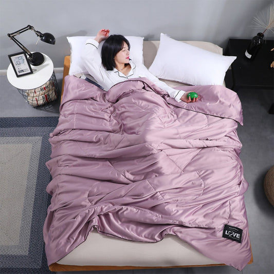 200x230cm Summer Cooling Blanket Cool Quilt for Hot Sleepers Purple