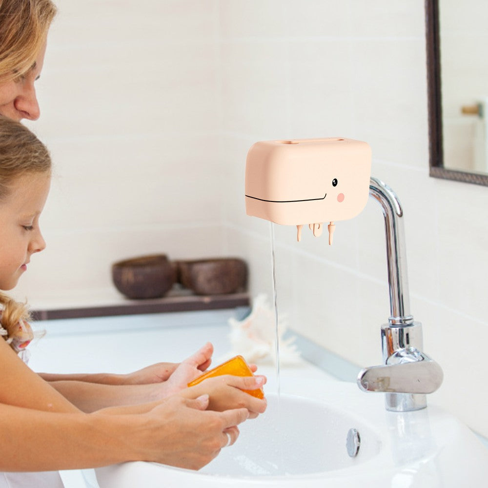 2Pcs Grey Pink Silicone Bath Spout Cover Bathtub Spout Safety Guard Faucet Cover for Kids